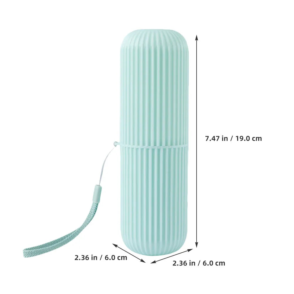 4pcs Holder Portable Travel Portable Toothbrush Container Travel Supply Bathroom Cup Toothpaste Container Compact Design