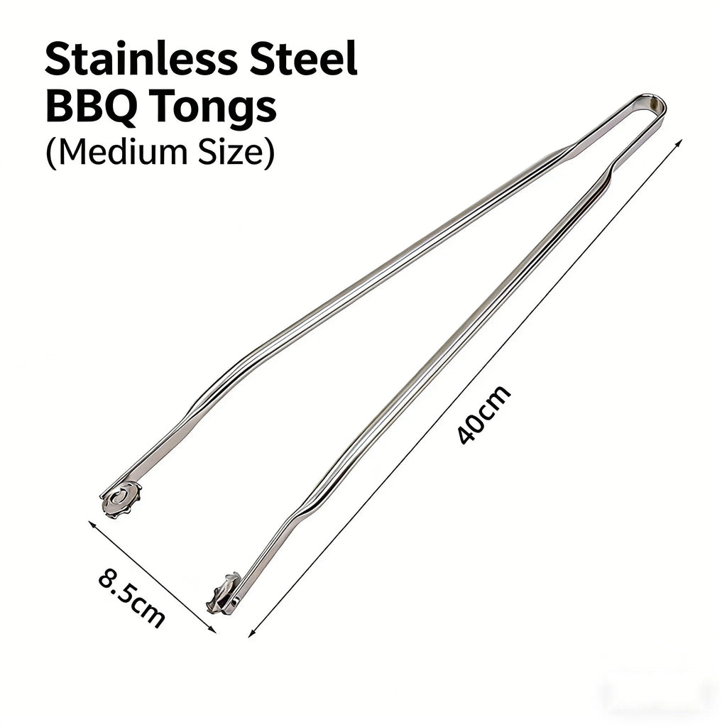 New 304 Stainless Steel Sausage Turning Grill Tongs for Bacon Steak Meat 30/40/50cm ExtraLong Grill Tong kitchen Accessories