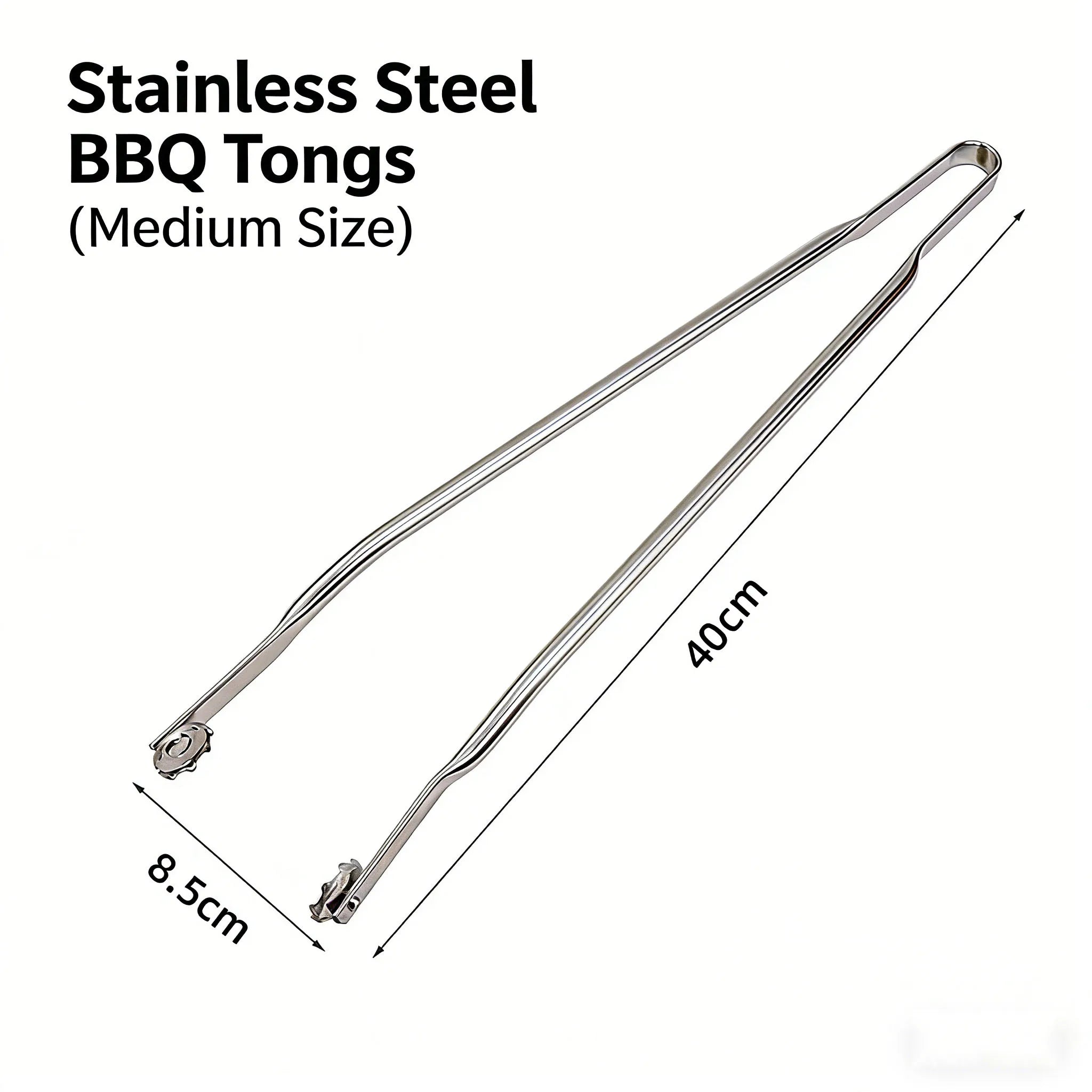 New 304 Stainless Steel Sausage Turning Grill Tongs for Bacon Steak Meat 30/40/50cm ExtraLong Grill Tong kitchen Accessories