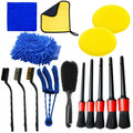 Car Detailing Brush Set, Multi-purpose Auto Cleaning Tool for Car Air Vents, Gaps and Interior Maintenance