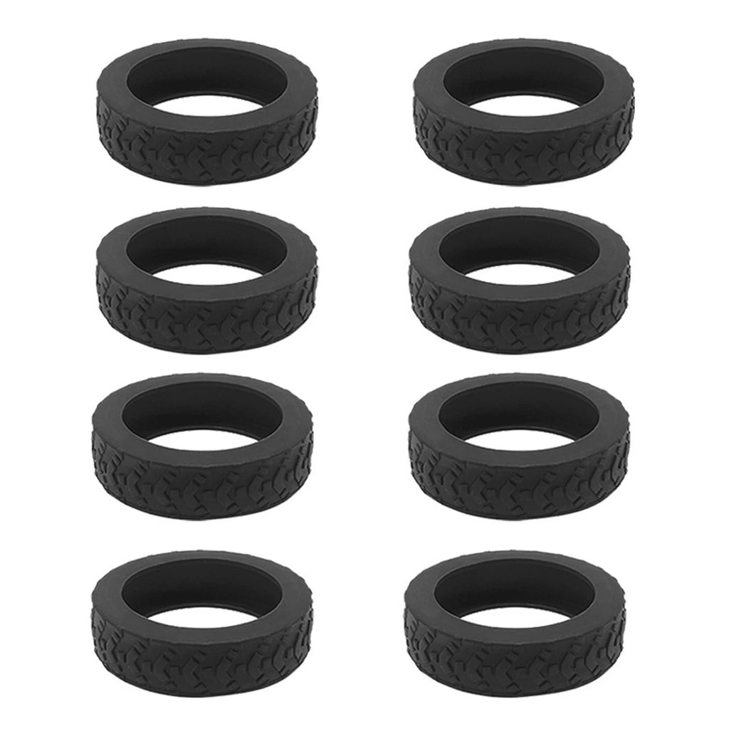 8PCS Silicone Suitcase Wheel Protection Case,Low Noise Trolleys Case Wheels Protector,Universal Wheels Guard Cover Accessories