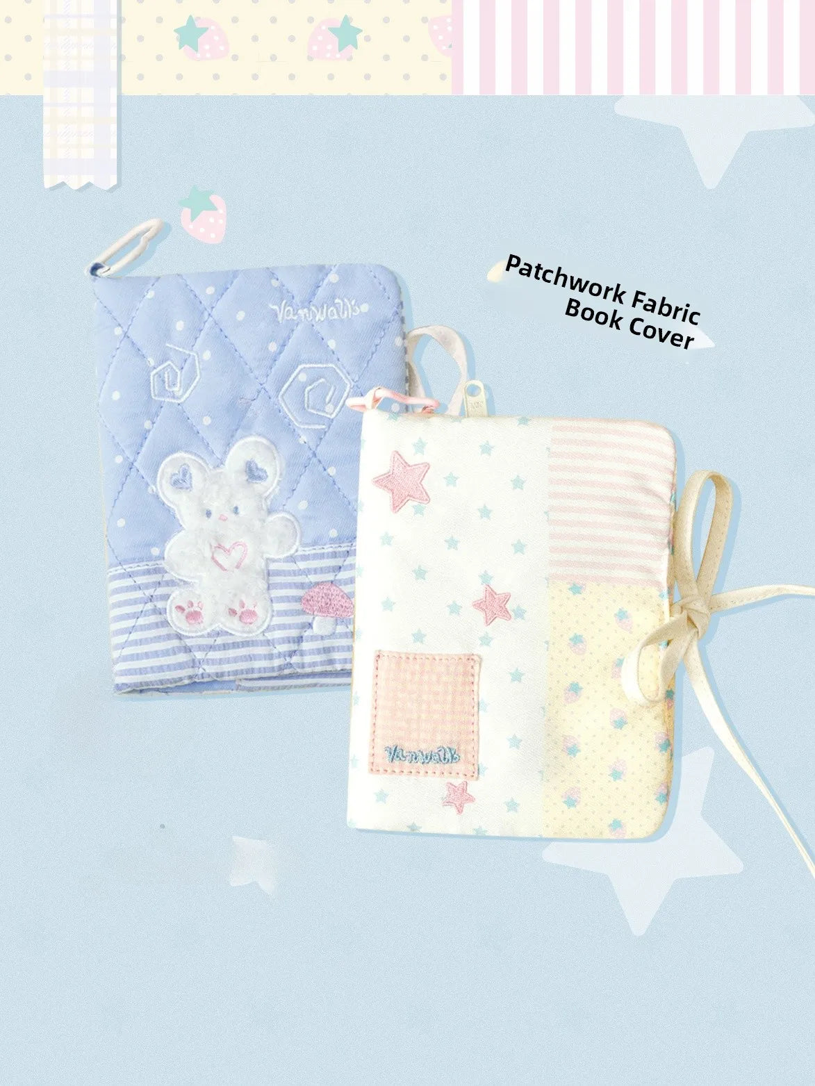 VANWALK Travel Passport Holder Wallet Long Storage Bag High Aesthetic Value Women's Wallet Card Holder Sweet Cool Style