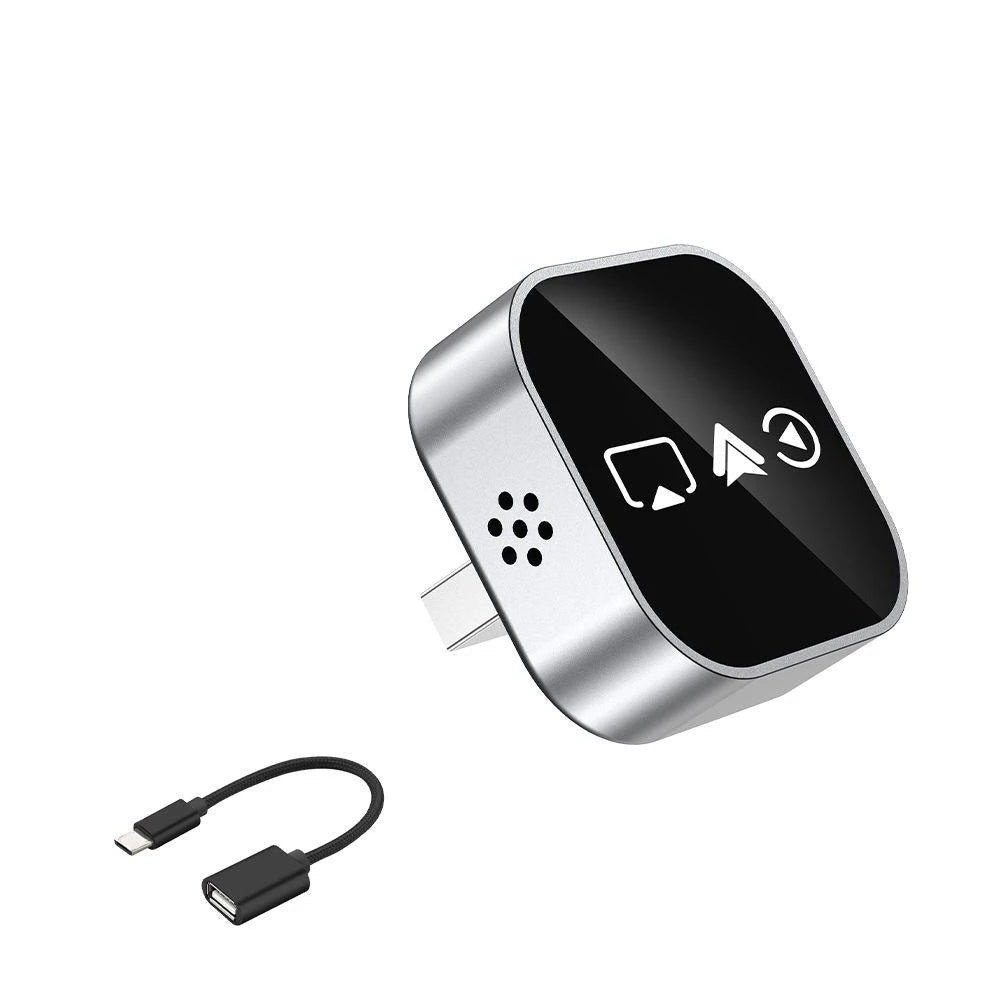 4-in-1 Wireless Carplay Adapter Android Auto Connect Airplay Mirror Link Screen Plug and Play Bluetooth for Apple and Android