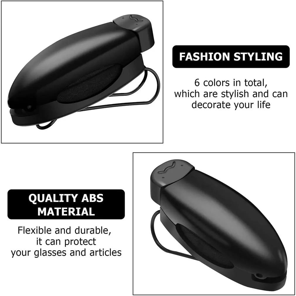 Universal S-type Car Glasses Clip Sun Visor Sunglasses  Eyeglasses Card Pen Holder Clip Auto Ticket Holder Auto Case