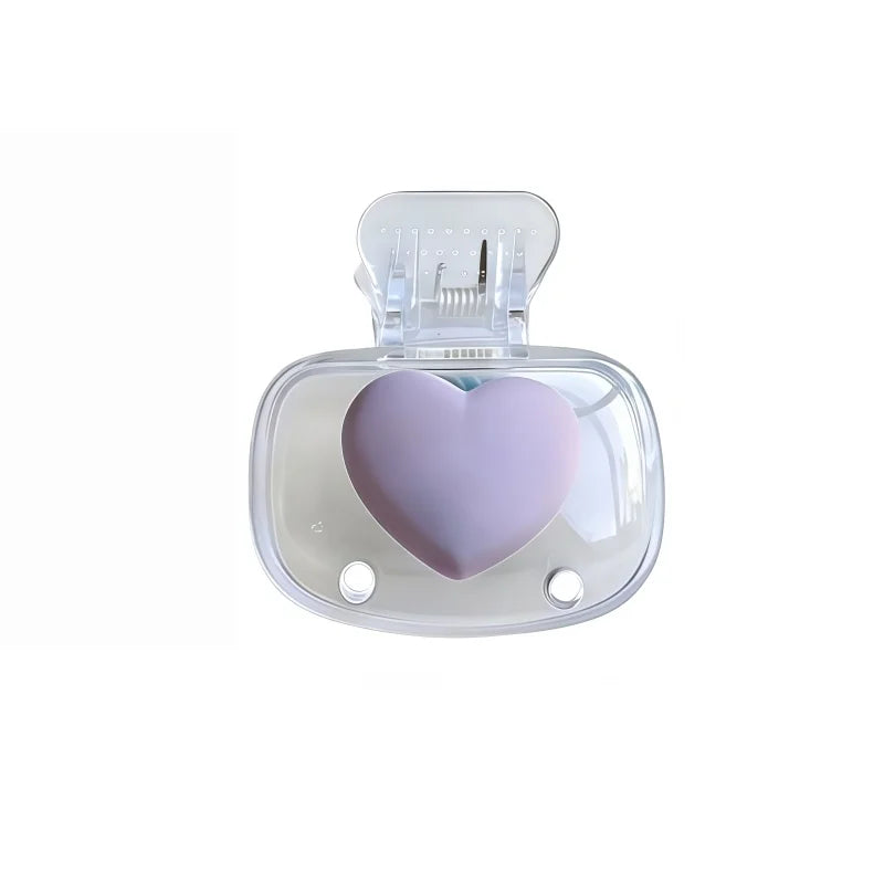 Transparent Heart-shaped Toothbrush Head Dust Cover. Household Travel Universal Toothbrush Protective Cover.Valentine's Day Gift