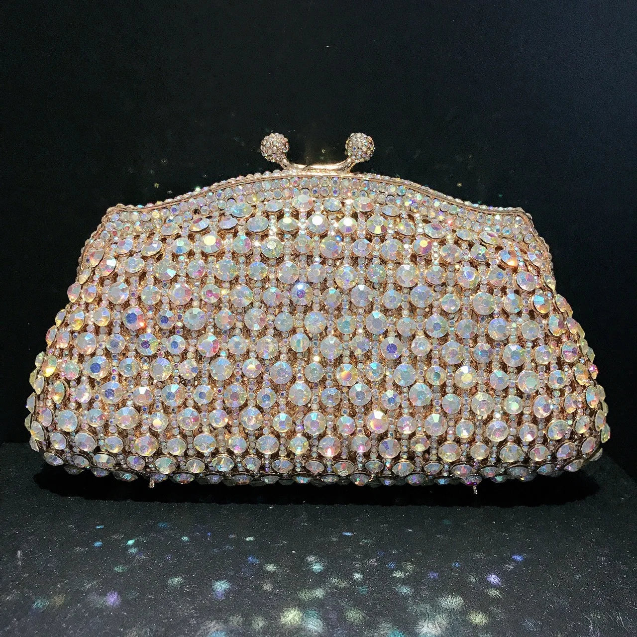Sparkling Party Bags Luxury Banquet Wedding Engagement Full Diamond Crystal Bag Girl Birthday Photo Clutch Bag Rhinestone Purse