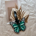 Aesthetic Gradient Butterfly Silicone Luggage Tag, Anti-Lost Name Information Tag, Travel Suitcase Backpack Identification Hangi