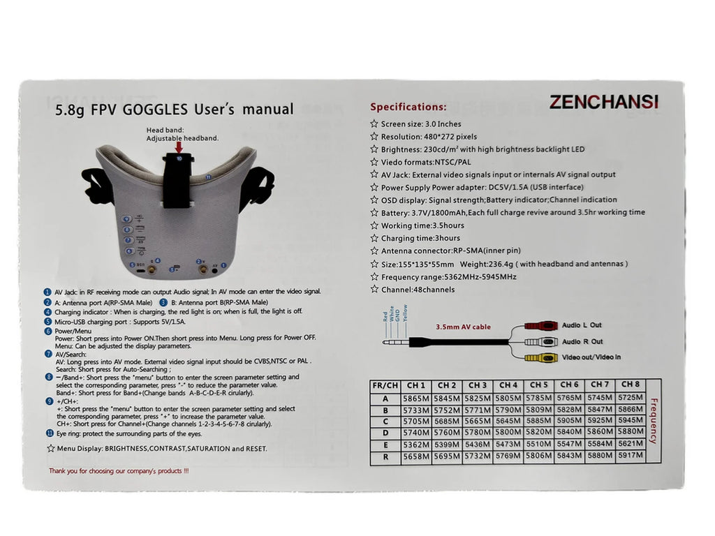 DW 3inch 48ch goggle 5.8g HD LED Monitor  For Racing CAR  Remote control toys, hobbies, Radio accessories,DIY parts