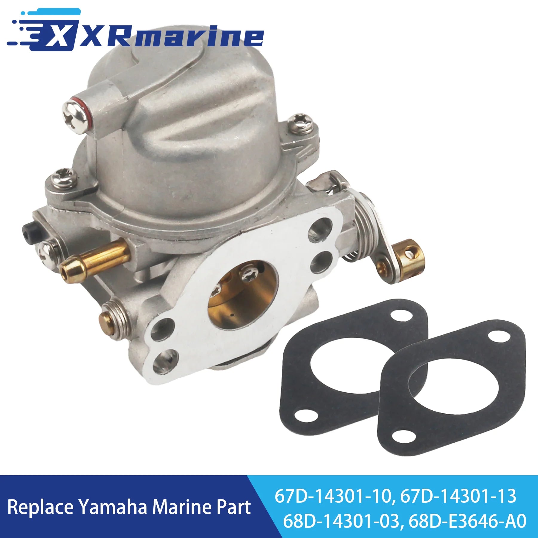 67D-14301 Carburetor Assy with Gasket 68D-E3646-A0 for Yamaha 4 Stroke 4 5 HP F4 F5 Outboard Engine 67D-14301-13 68D-14301-03