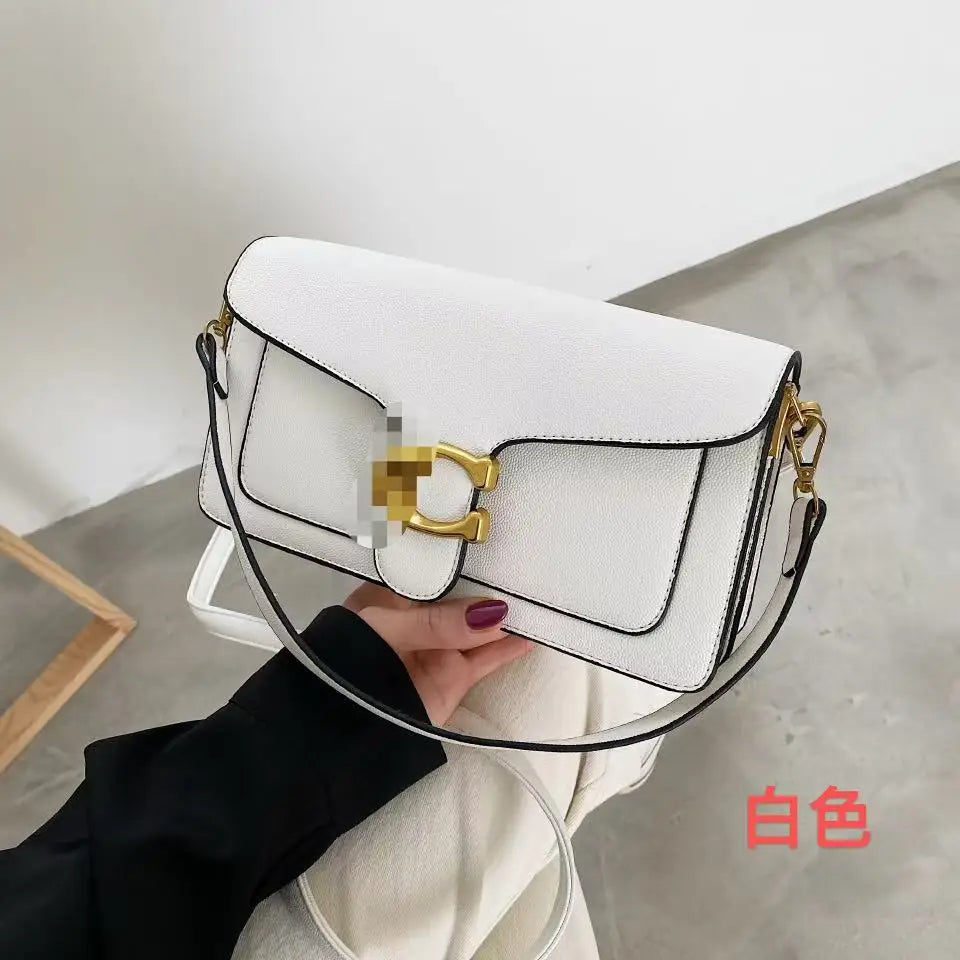 26 popular women's light luxury bags, versatile small square bags, multifunctional shoulder bags, solid color crossbody bags