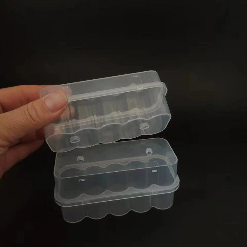 3ML 2Slot Peptide Storage Case Clear Vial Peptide Storage Boxes Transparent Refrigerator Stackable Freezer Tube Bottles
