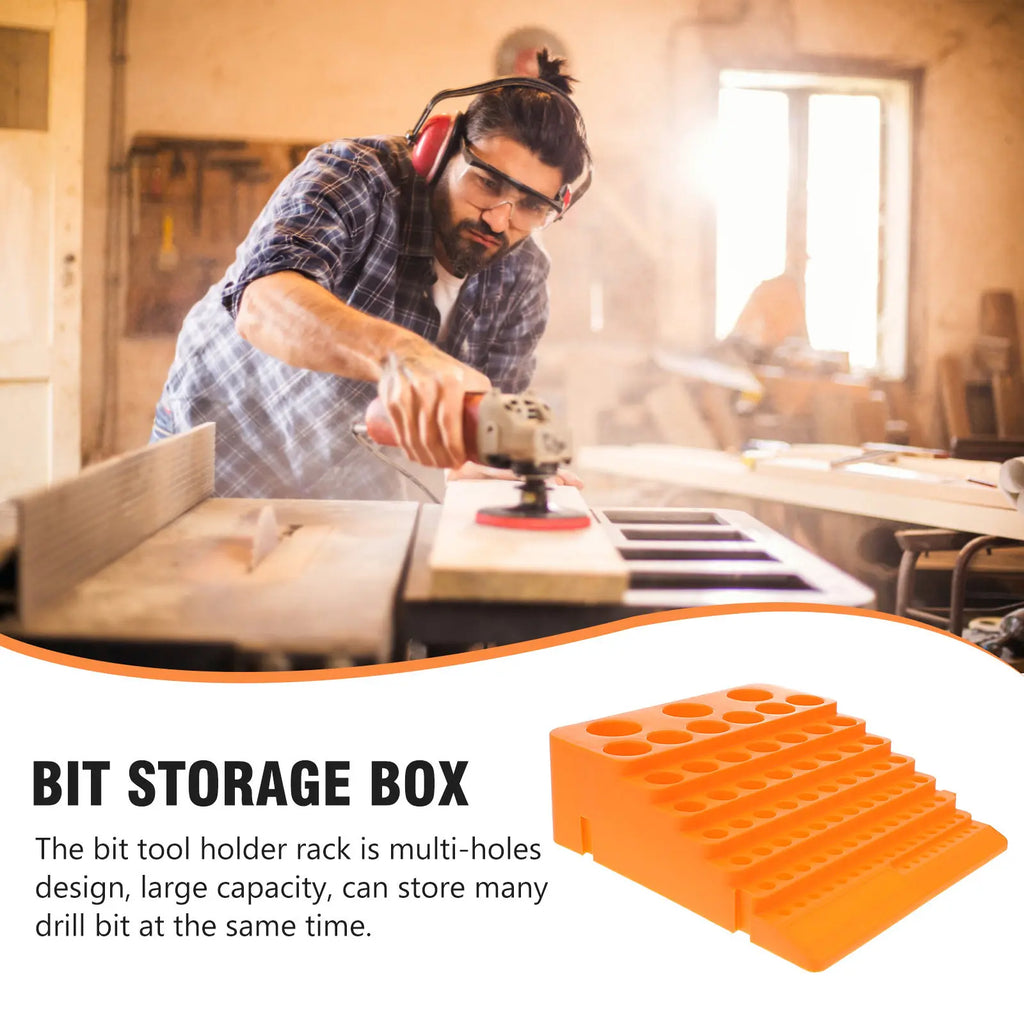 84 Hole Milling Cutter Sorting Tray Drill Bit Storage Rack Heavy Duty Organizer for Drill Bits Milling Cutters Efficient Tool