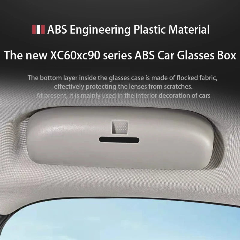 XC60 S90 XC90 XC40 S60 V60 V90CC Car Trim Sunglasses Storage Box Case - Replacement Parts & Accessories Glasses Holder
