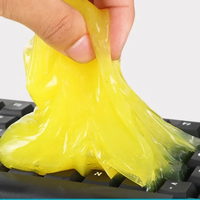 Car Cleaning Gel Reusable Sticky Putty for Air Vent & Dashboard Dust Removal Cleaning Gel  Interior Detail Keyboard Electronics