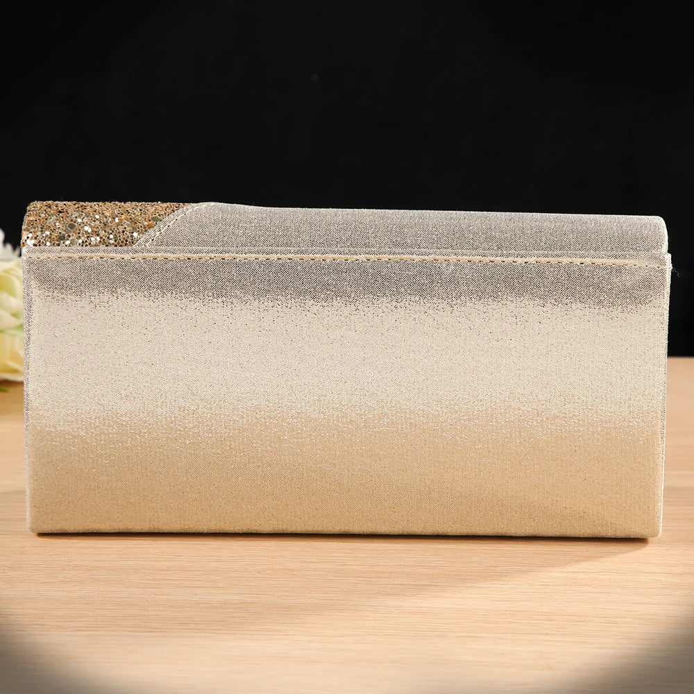 New metallic patchwork evening bag - elegant party and gathering cross-body bag - bridal and bridesmaid bag for wedding banquet