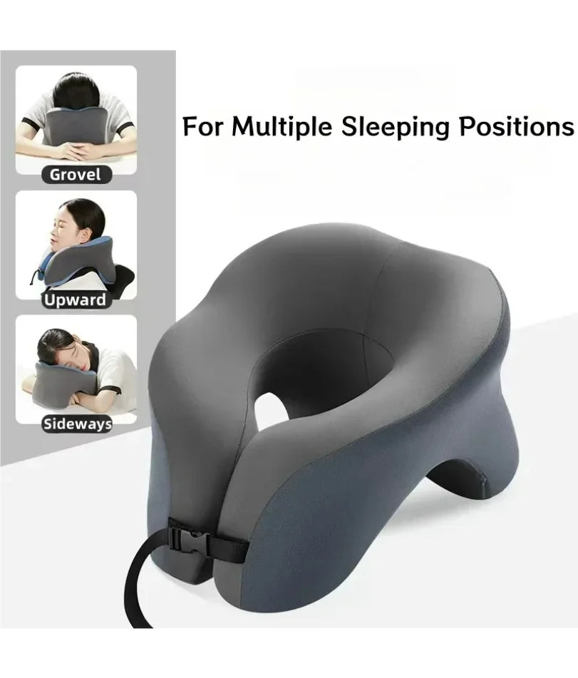 Portable U-shaped Travel Pillow Memory Foam Sleeping Pillows Office Nap Pillow Car Airplane Neck Cushion Ergonomic Head Support