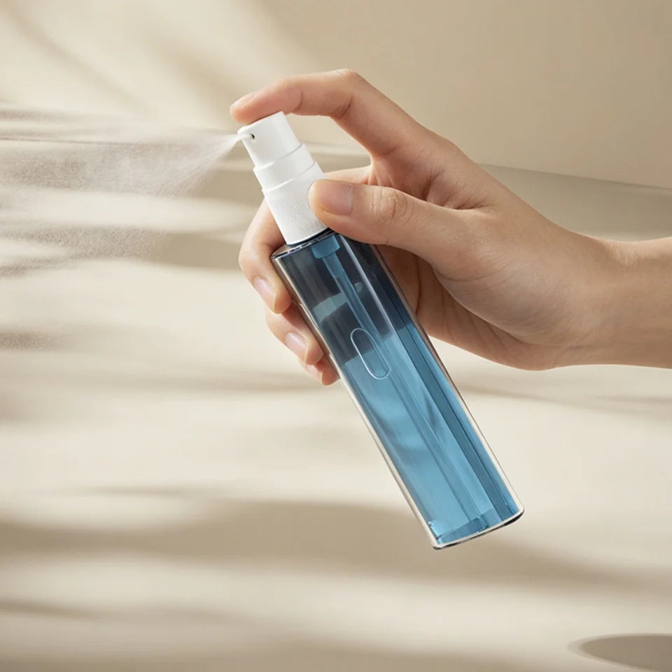 4 in 1 Travel Dispenser Bottle, Travel Bottles for Toiletries, Refillable, Leak Proof, Portable, for Travel, Camping, Business