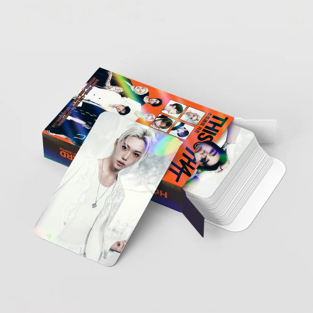 124 Laser Cards K-Pop Boy Group Mini Album THIS&THAT Flash Cards Celebrity Stickers LOMO Cards Fan Collection Gift
