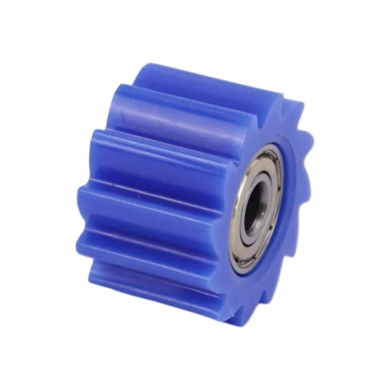 Blue guide wheel 8mm motorcycle chain tension roller wear resistant accessory