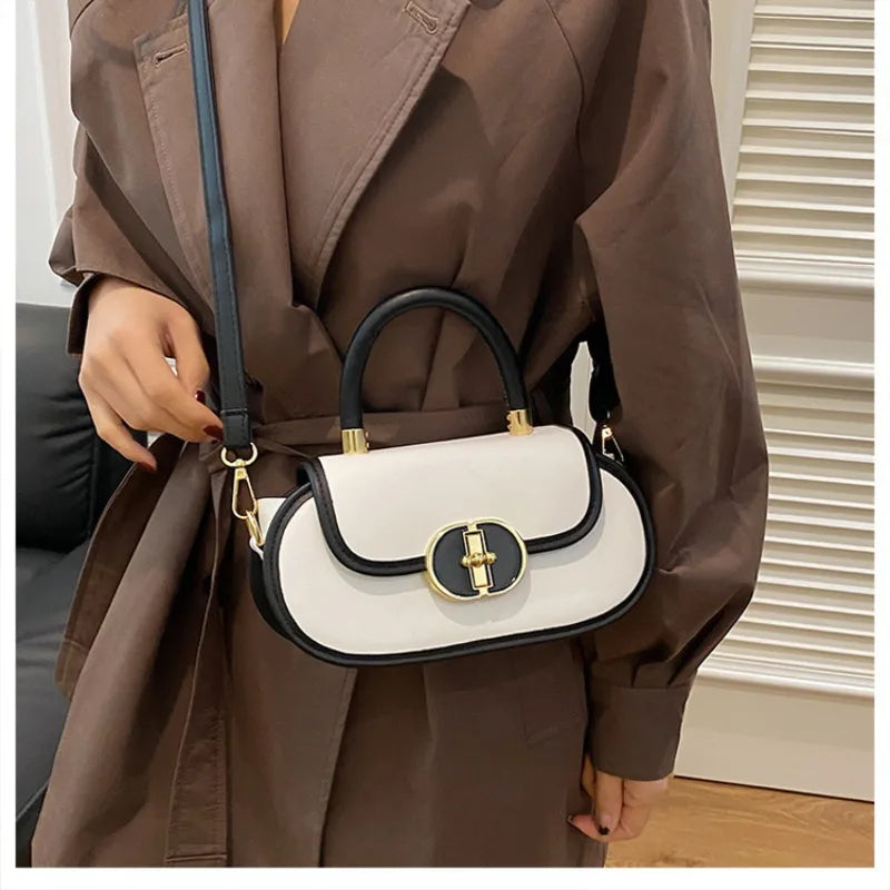Women's Elegant Small Square Crossbody Bag Luxury High-End Style Unique Design Multi-Functional Casual Handbag for Work Weekend