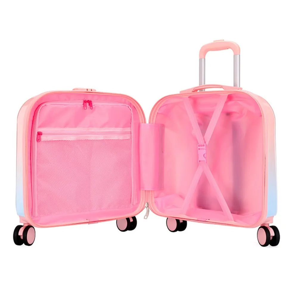Candy Color 20-inch Thickened Children's Trolley Case Password Lock Luggage Universal Silent Wheel Boarding Travel Camping Case