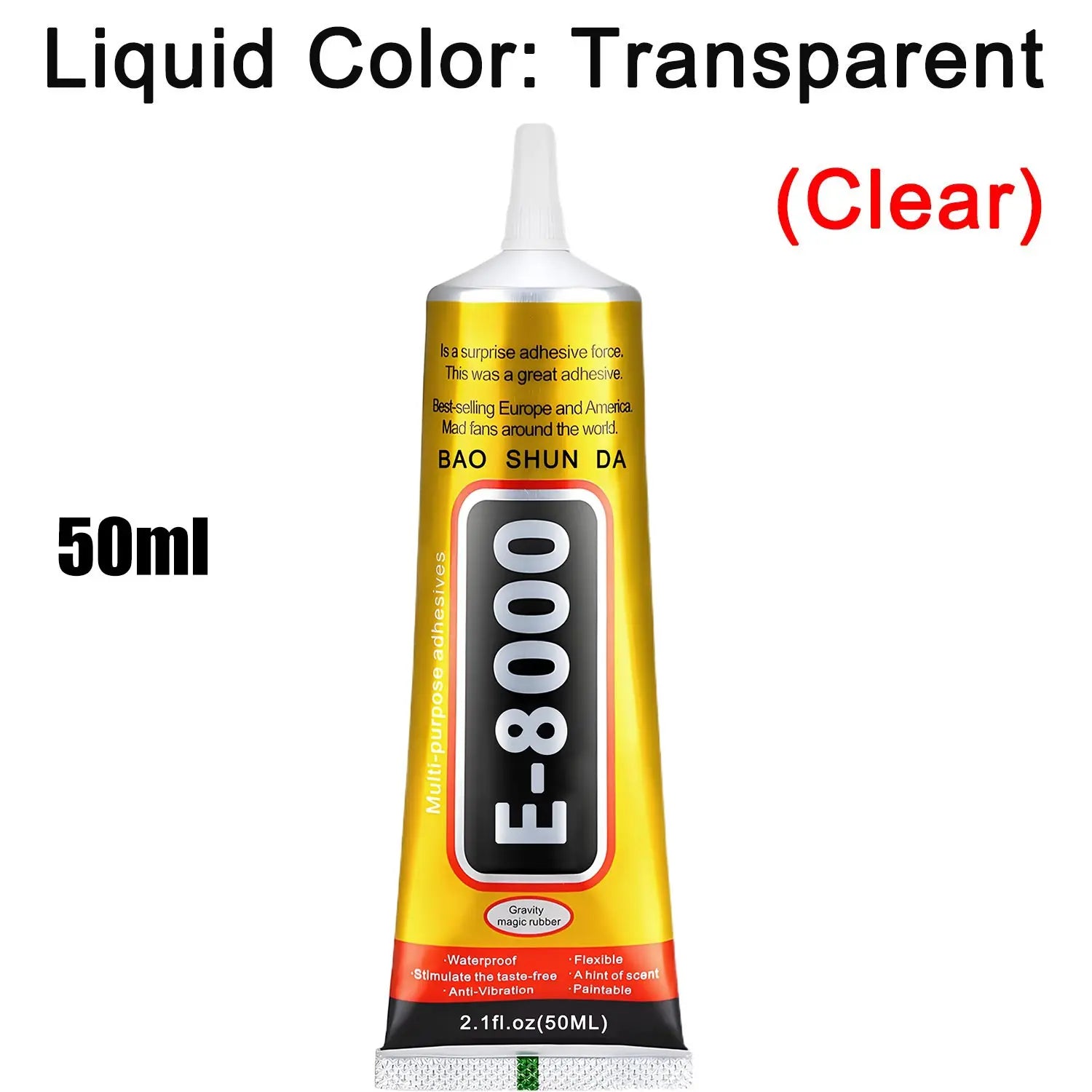 E-8000 Super Strong Shoe Glues Repairing Adhesive Universal Waterproof Shoe Sealers for Sneakers Boot Leather Fast Repair Glue .