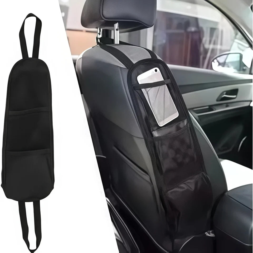 Car Seat Organizer Pouch - Side Storage Pocket for Water Bottles, Phones & Essentials | Universal Car Accessory for Interior Tid