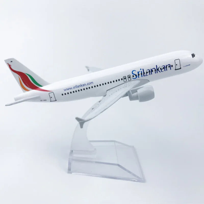 Metal Scale Aircraft 16cm Airbus A320 Airplane Model Plane 320 Series Replica Diecast Scale Miniature Plane Kid Toy Gift