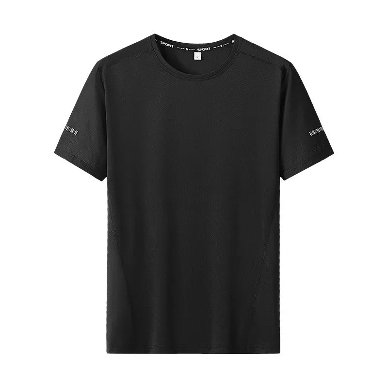 1/2pcs Plus Size Men's T-Shirts Quick Dry Short Sleeves Tees Gym Jerseys Fitness Trainer Running Tops Sportswear Male Clothing