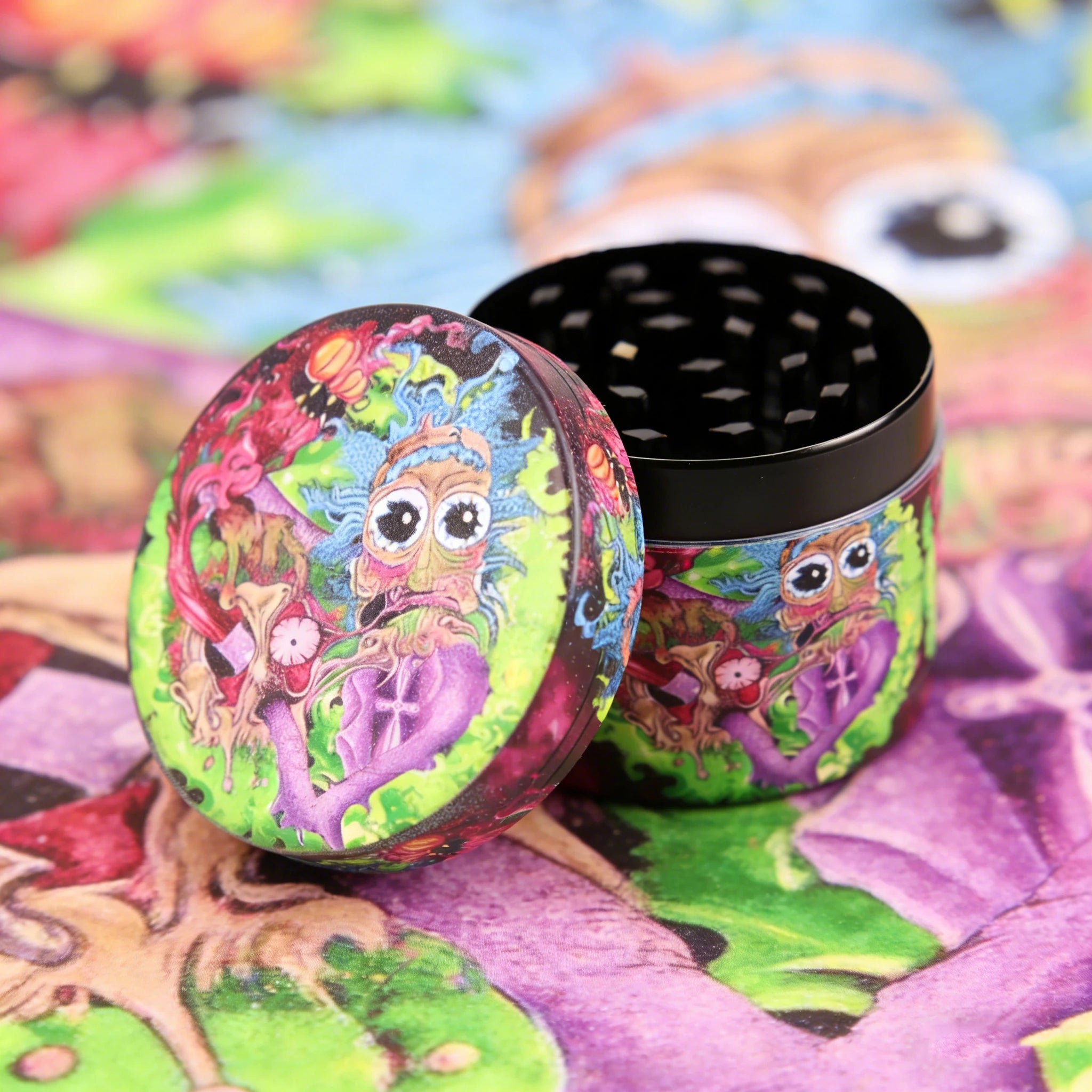 2Inch/50mm 4 Layers Tree Monster Metal Herb Grinder Portable Gift
