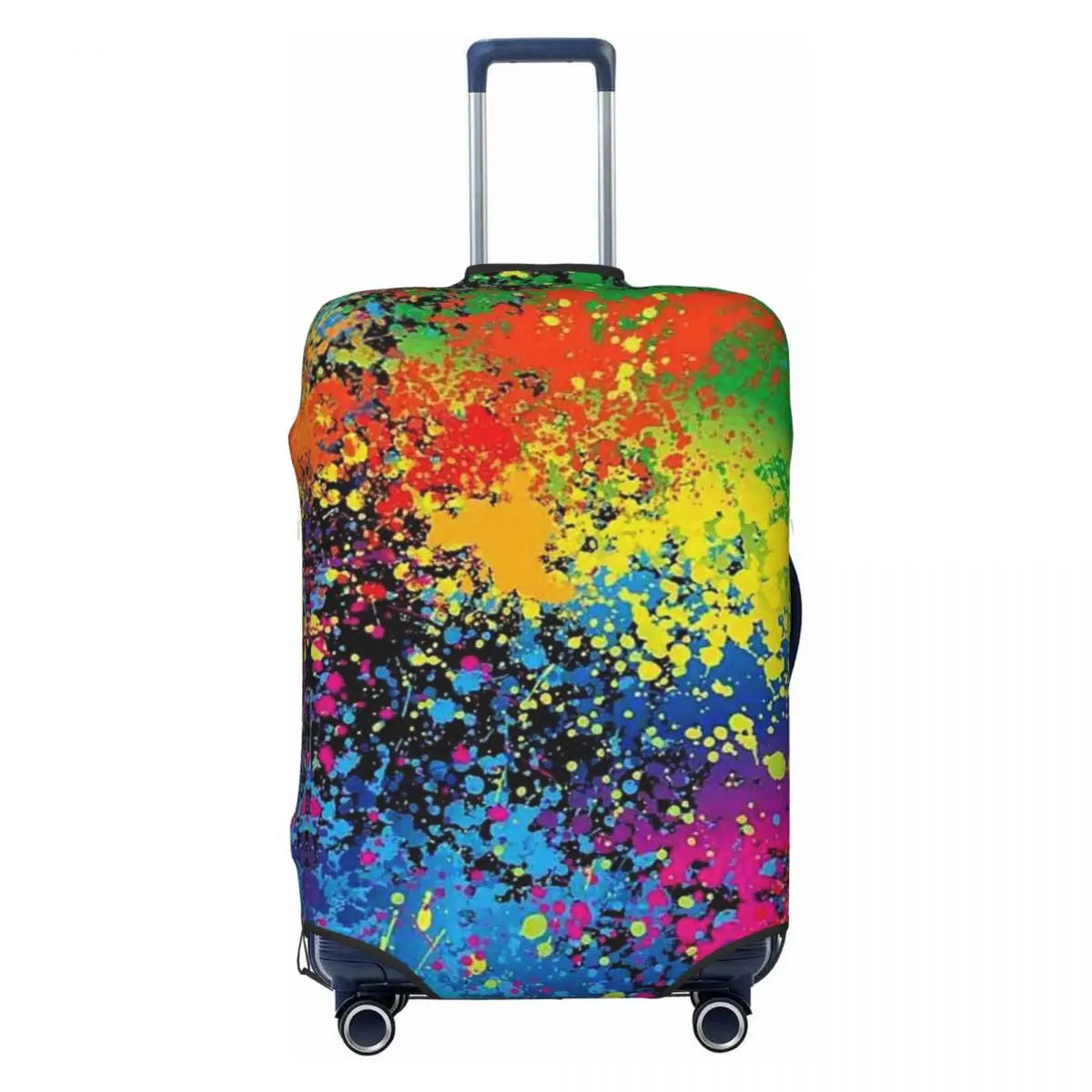 Custom Colorful Abstract Graffiti Camouflage Pop Art Suitcase Cover Dust Proof Travel Luggage Covers for 18-32 inch
