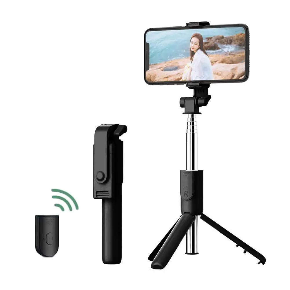 3 in 1 Selfie Stick Tripod With Wireless Bluetooth Remote Extendable Phone Holder Stand For Live Stream Vlog
