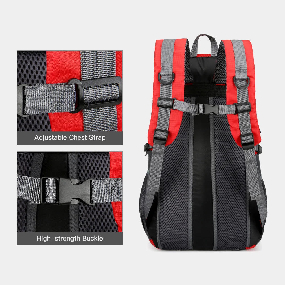 Outdoor Hiking Trekking Daypack Travel Backpack Hiking Backpack 40L Waterproof Lightweight for Men Women
