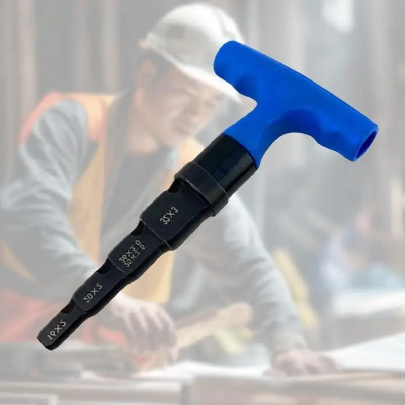 P9FB Deburring Tool Pipe Inner Chamfer Tool 4 in 1 Multilayer Ratchet with Rotation