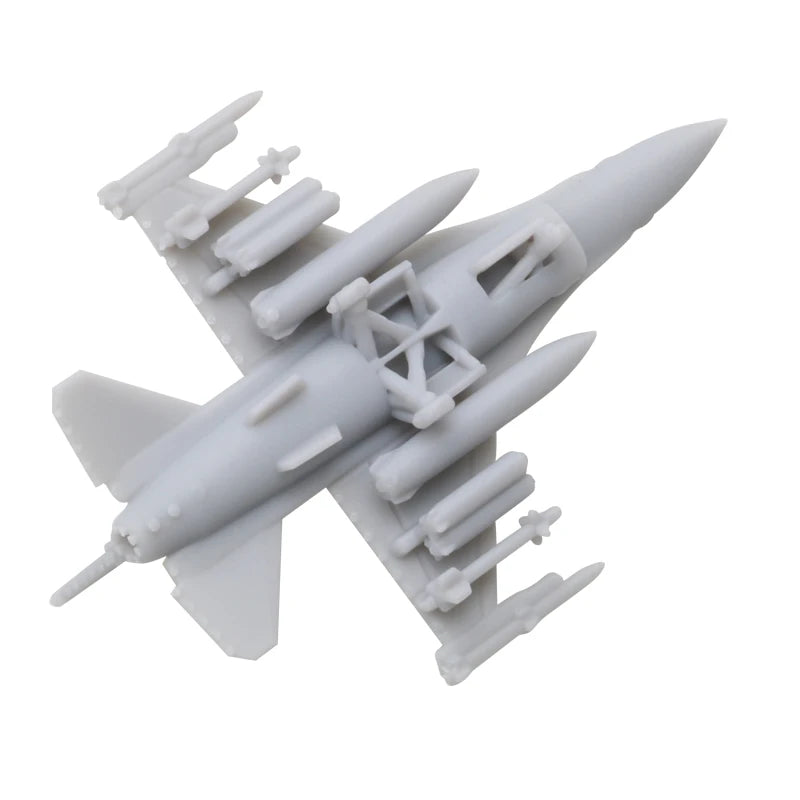 5PCS F-16C Fighting Falcon Resin Fighter Aircraft Battle-plane 1/2000 1/700 1/350 Length 6mm 21mm 42mm Mini Aeroplane Model