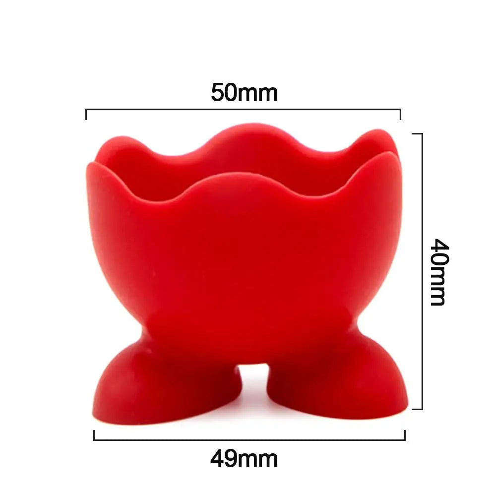 1/2/4Pcs Cute Creative Egg Cup Holder Plastic Eggs Holder with Feet Eggs Separator Boiled Eggs Container Kitchen Accessories