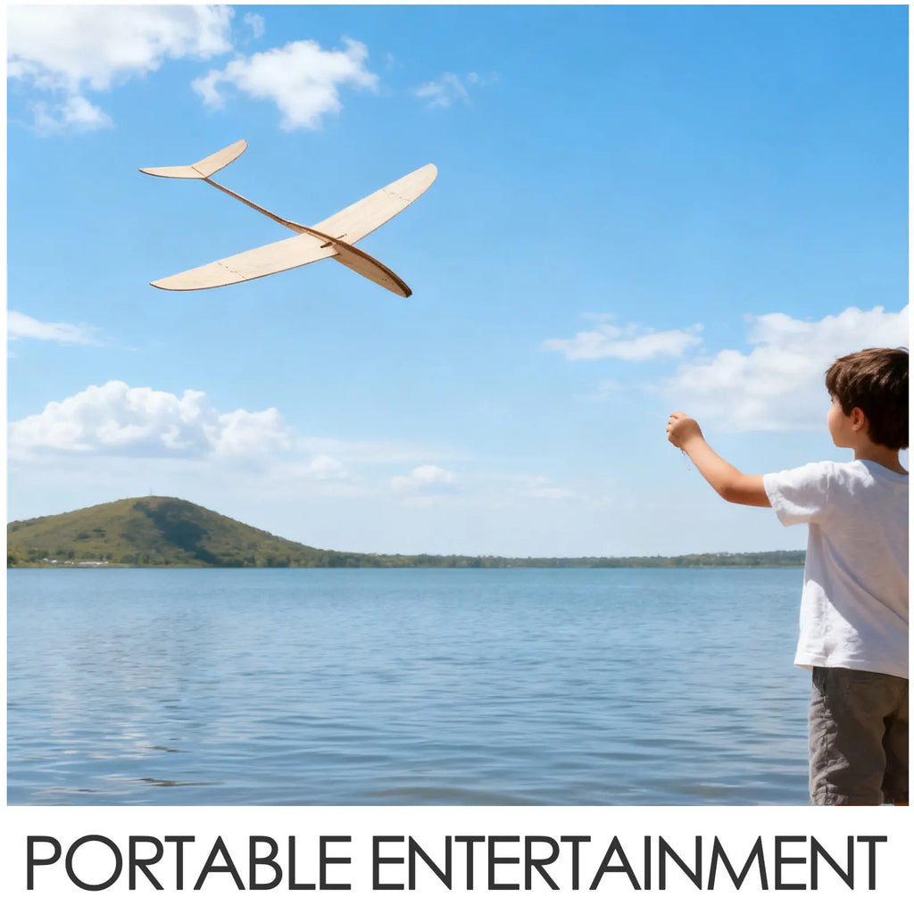 2Pcs Wood Airplane Gliders DIY Paintable Craft Set Handmade Wooden Glider Planes Kids Classroom Birthday Activity Flying Glider