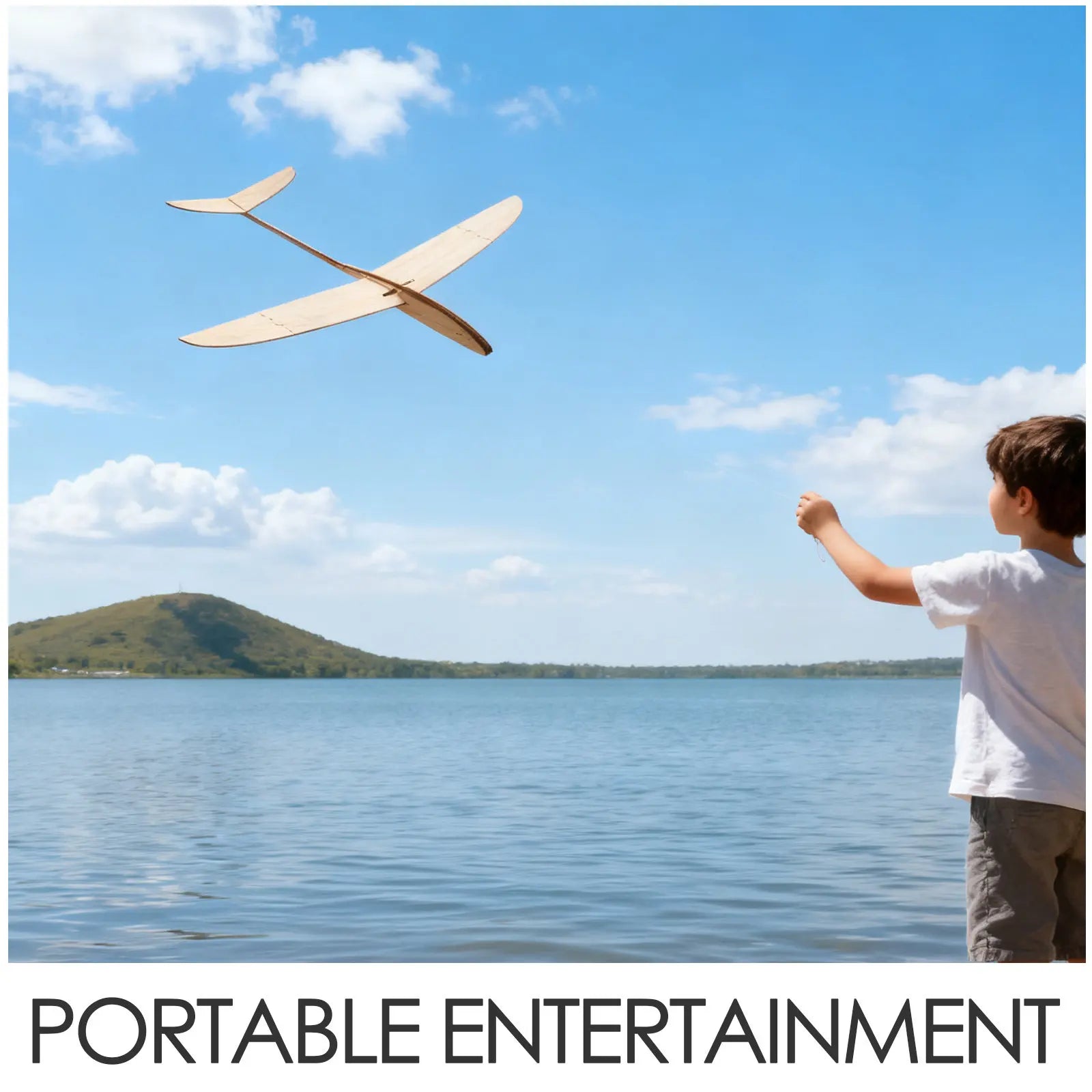 2Pcs Wood Airplane Gliders DIY Paintable Craft Set Handmade Wooden Glider Planes Kids Classroom Birthday Activity Flying Glider