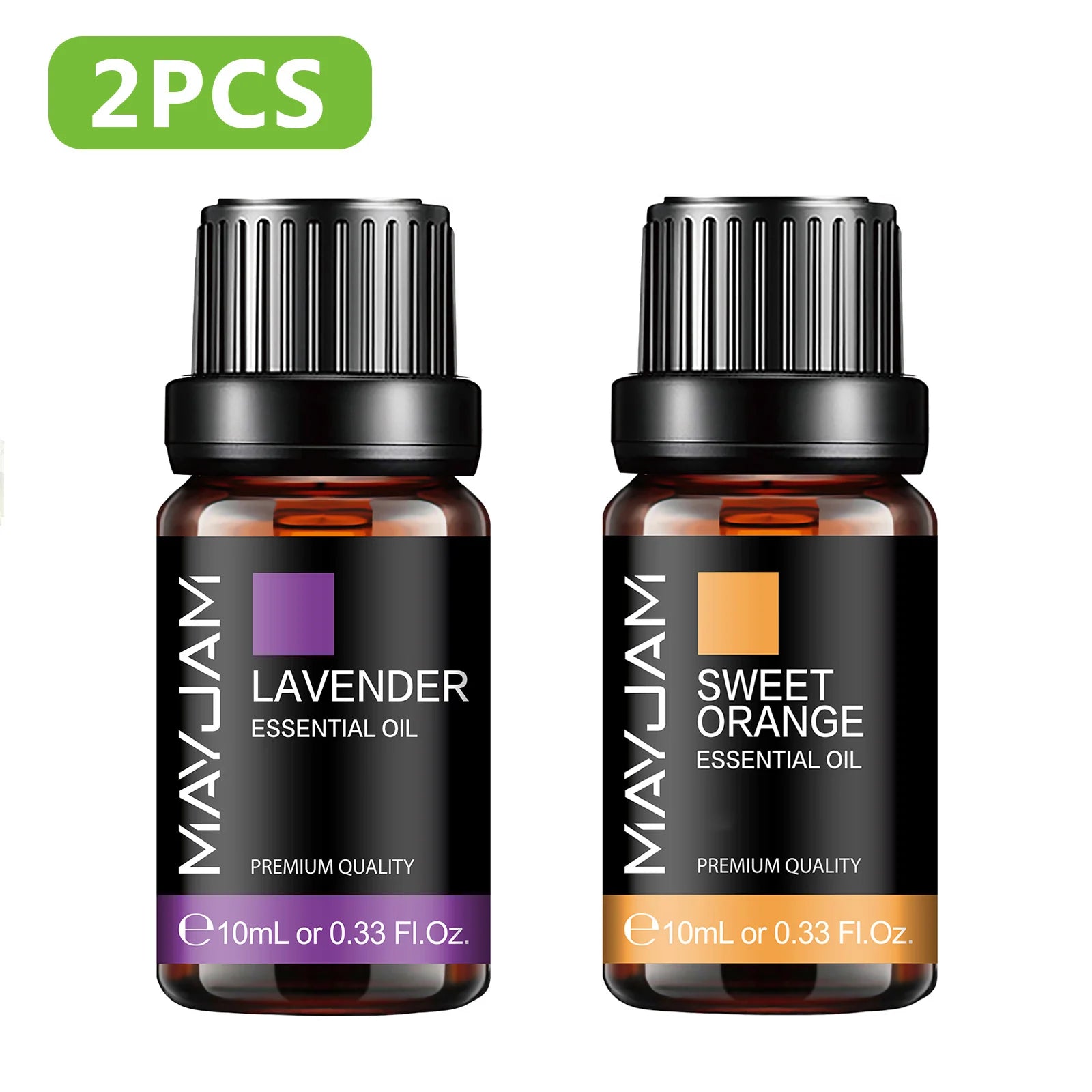 MAYJAM 2PCS Natural Plant Essential Oils Lavender Jasmine Eucalyptus Vanilla Fragrance Oil for Humidifier Diffuser