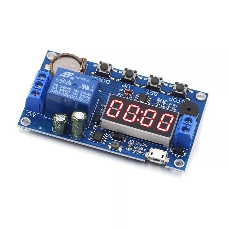 DC 5V Real time Timing Delay Timer Relay Module Switch Control Clock Synchronization Multiple mode control Wiring diagram