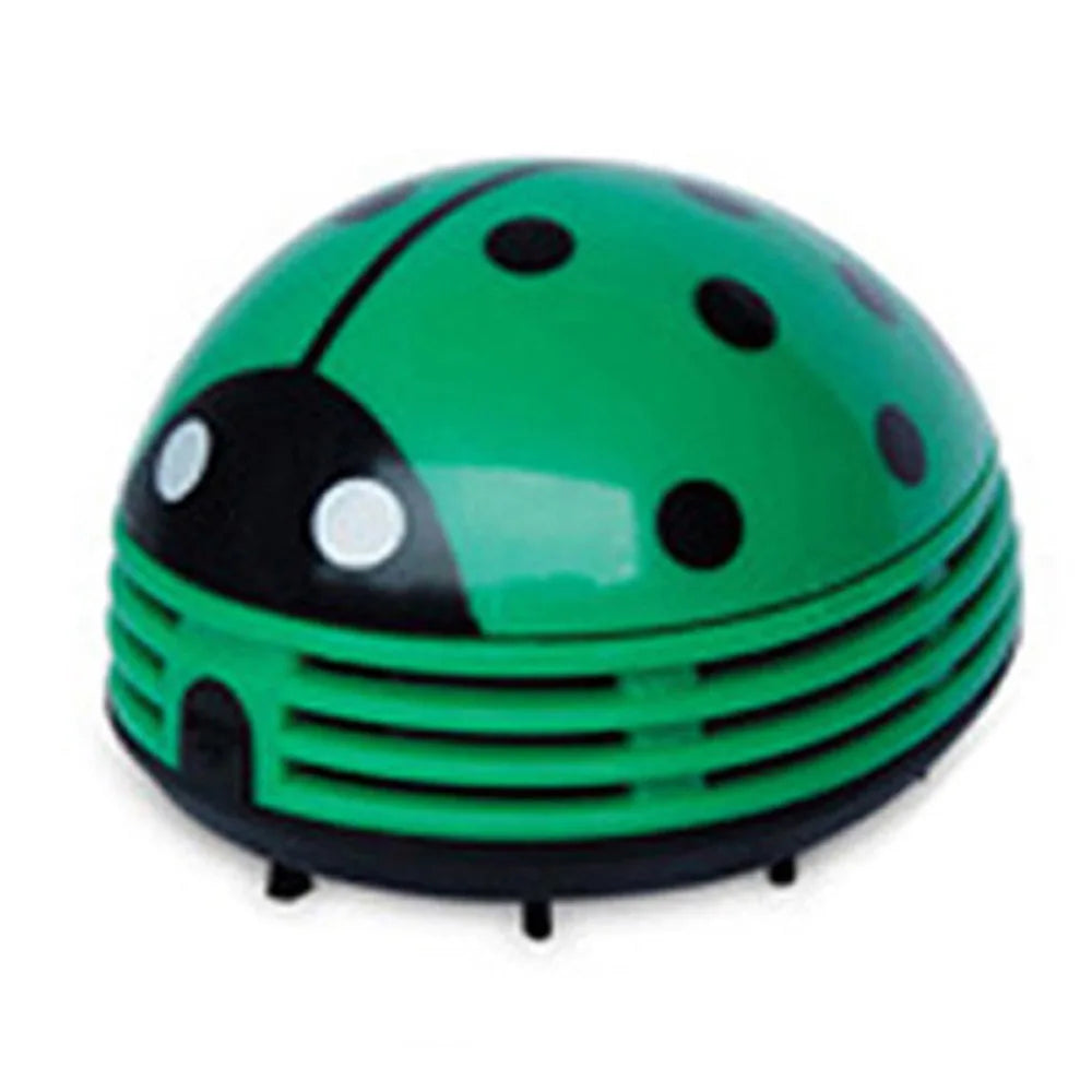 Mini Vacuum Table Vacuum Cleaner Ladybug Dust Cleaner Desktop Coffee Dust Collector for Home Office Desktop Cleaning