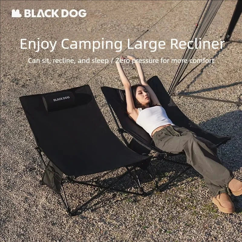 Blackdog Camping Chair With Pillow Lounge Office Nap Home Use Recliner Outdoor Foldable Beach Fishing Tourist Chairs