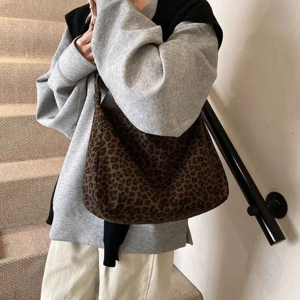 Casual Soft Textile Women's Shoulder Bag Large Capacity Adjustable Strap Crossbody Bag Tote Handbag