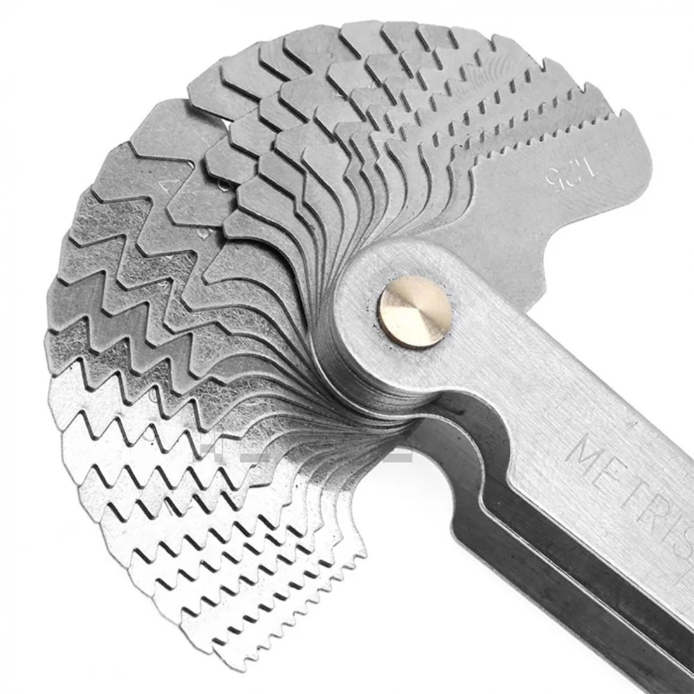 60/55 Degree Metric Inch Thread Plug Gauge Gear Tooth Screw Pitch Gauges Measuring Center Metrisch Thread Measurement Tools