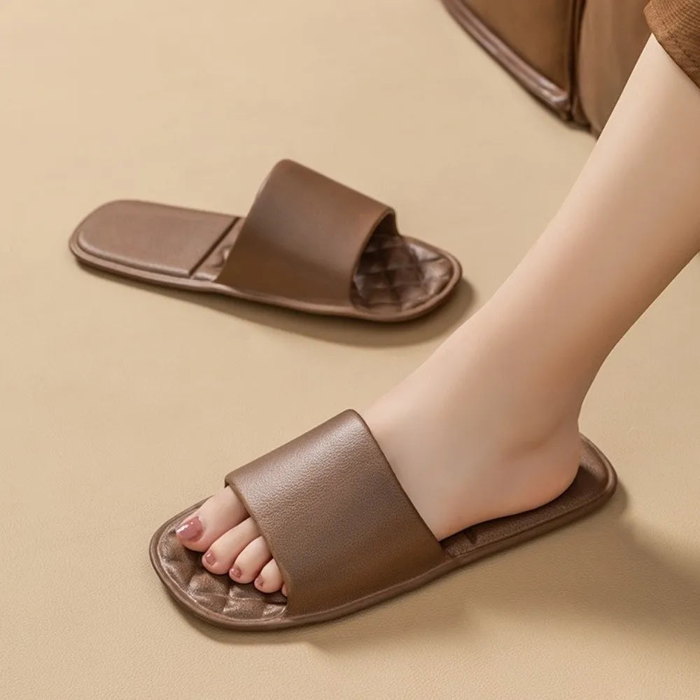 EVA Portable Folding Slippers Anti-Slip Odor-resistant Foldable Travel Slippers Soft Soles with Cushioned Sole