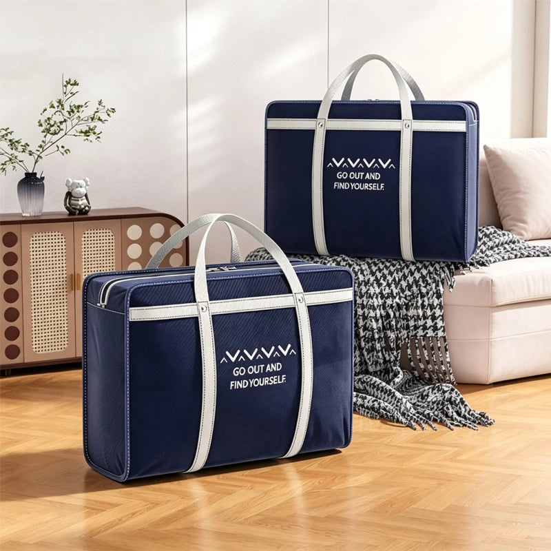 Large Capacity Moving Bags Packing Bags Thick Sturdy Durable Waterproof Moisture-Proof Woven Bags Super Large Quilt Storage Bags