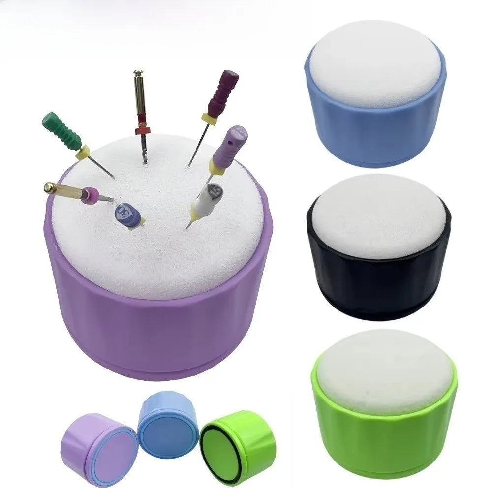 Autoclavable Dental Endo Files Stand Disinfection Tool Foam Block Endodontic File Holder Sponge Holder File Cleaning Table