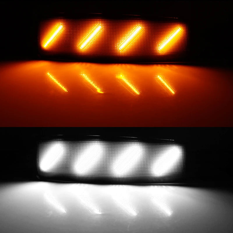2x Car LED Front Side Marker Corner Lights For 1988-1993 GMCC1500 C2500 C3500 K1500 K2500 K3500 Turn SignalLights/Driving Lights