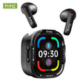 HTC NE70 Bluetooth Headphones Smart Touchscreen Wireless Earphones AI Translator Earbuds Gaming Headset HD Bass Stereo Sound