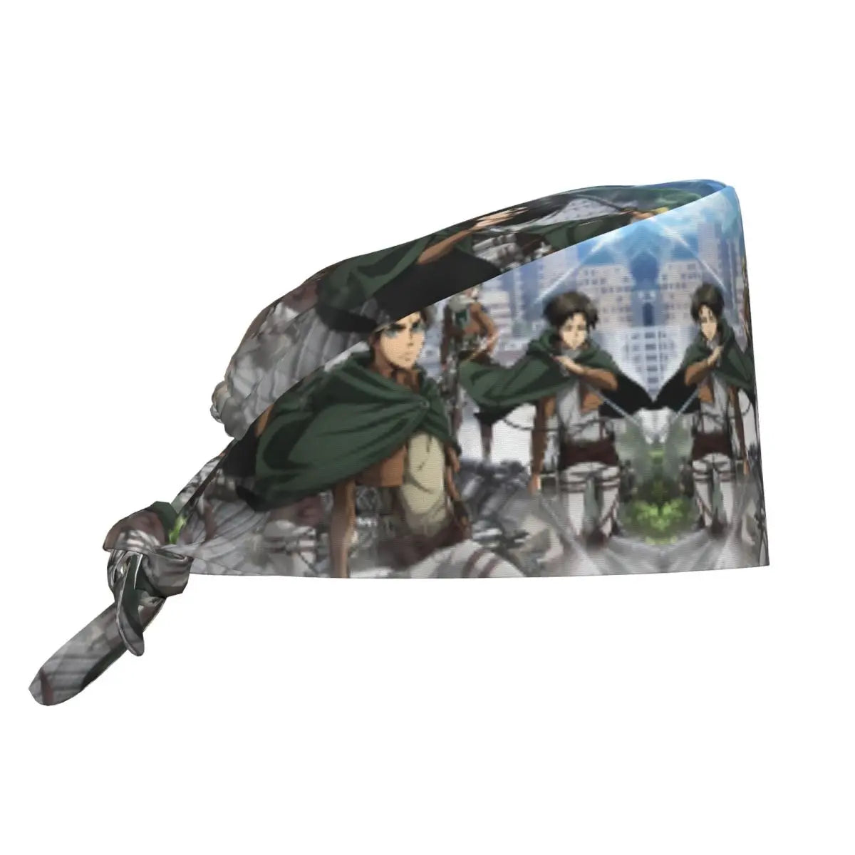 Custom Attacks On Titans Cleaning Working Cap Cool Men Women Cartoon Anime Comic Film Scrub Cap Surgicals Hat Nurse Scrubs Hat